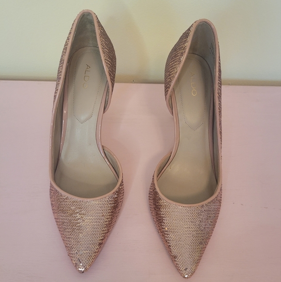 Rosegold sequin heels - Picture 2 of 5